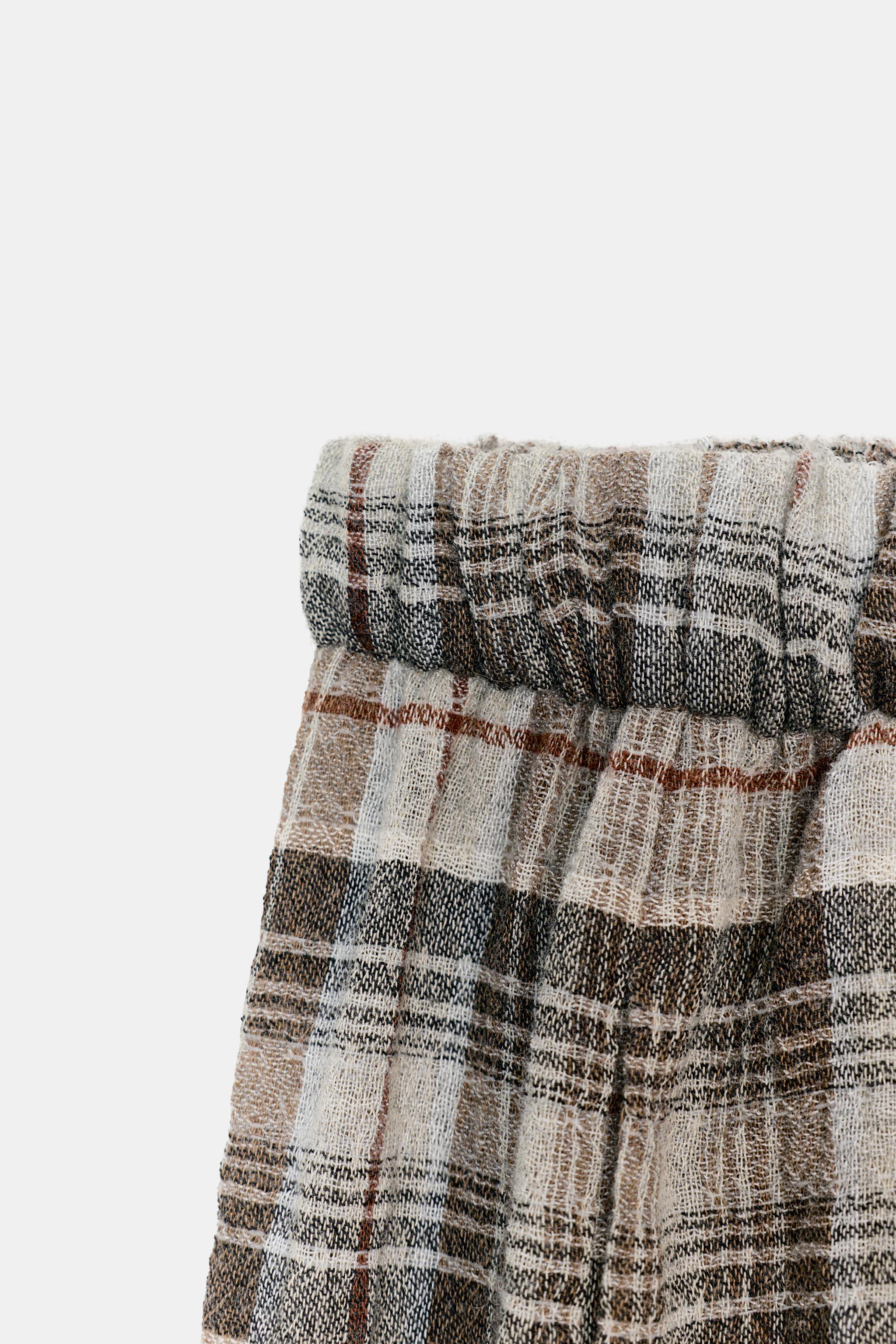 PLAID VOLUME PANTS ZW COLLECTION